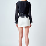 Lettuce Trim Long Sleeve Top