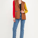 Colorblock Blazer