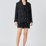 Premium Sequins Floral Embroidery Blazer