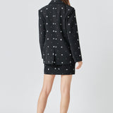 Premium Sequins Floral Embroidery Blazer