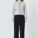 Sequins Trim Cardigan