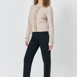 Sequins Trim Cardigan