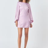Bell-Sleeve Mini Dress - Final Sale