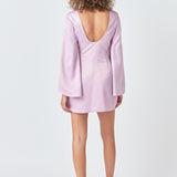 Bell-Sleeve Mini Dress - Final Sale