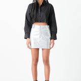 Raw Edge Cropped Shirts