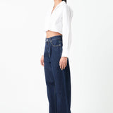 Raw Edge Cropped Shirts