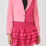 Colorblock Short Blazer