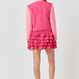 Colorblock Short Blazer