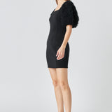 Puff Sleeve Mini Dress
