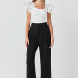 Organza Ruffle with Knit Top