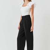 Organza Ruffle with Knit Top