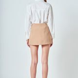 Sequin Placket Button-Up Shirt