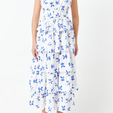 Floral Layered Long Dress