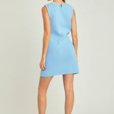 Chain Detail Knit Mini Dress