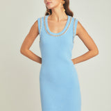Chain Detail Knit Mini Dress