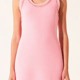 Chain Detail Knit Mini Dress
