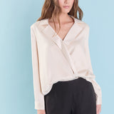 Wrapped Satin Blouse