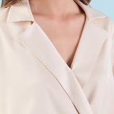 Wrapped Satin Blouse