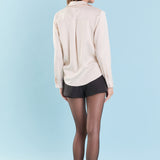 Wrapped Satin Blouse