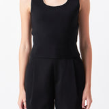 Pearl Trim Knit Tank Top