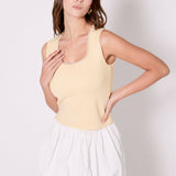 Pearl Trim Knit Tank Top