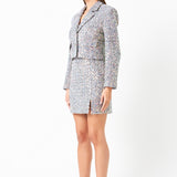 Sequins Tweed Blazer