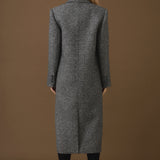 Herringbone Double Breasted Coat