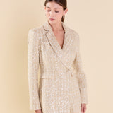 Premium Sequins Tweed Romper