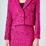 Sequins Cropped Blazer