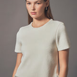 Premium Pearl Trim Knit Top