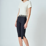 Premium Pearl Trim Knit Top