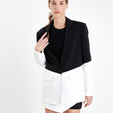 Contrast Color Blazer