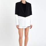 Contrast Color Blazer