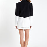 Contrast Color Blazer