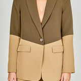 Contrast Color Blazer
