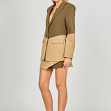 Contrast Color Blazer