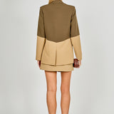 Contrast Color Blazer