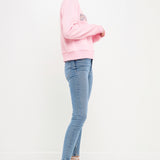 Bonjour Lettering Beads Sweatshirt