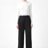 Edge Detail Fitted Sweater