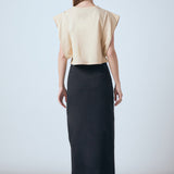 Drop Shoulder Cropped Top