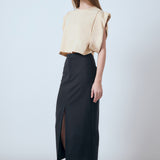 Drop Shoulder Cropped Top