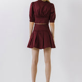 Tied Front Cropped Top