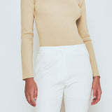 Scallop Detail Long Sleeve Sweater
