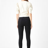 Twist Detail Cropped Knit Top
