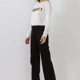 Merci Lettering Beads Sweatshirt
