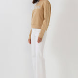 Beads Lettering Patch Sweatshirt