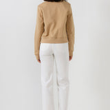 Beads Lettering Patch Sweatshirt