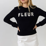 Beads Lettering Patch Sweatshirt