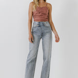 Shirring Detail Tank Top