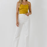 Shirring Detail Tank Top